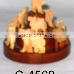Carved Wooden Animals/Wooden Carvings/Wood Camel Carving-B thumbnail-1