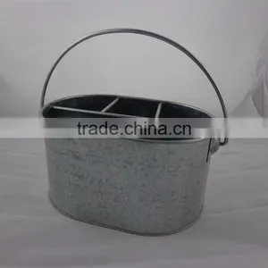 Galvanized Utensil Caddy thumbnail-2