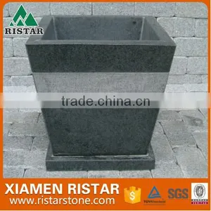For Sale Dark Gray G654 Granite Stone Garden Flower Pot thumbnail-1
