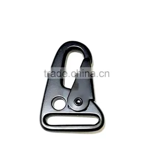 1-1/4" HK Hook, Zinc Alloy Metal Hook, HK Snap Hooks Gun Sling Hook, Snap Hook in Dull Black thumbnail-2