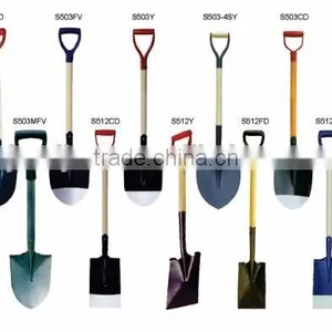 High Quanlity Wooden Handle Steel Garden Shovels thumbnail-2