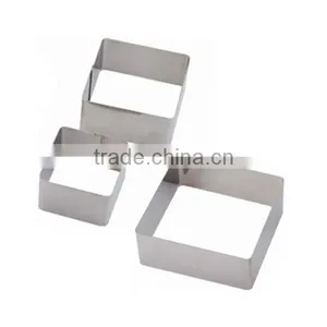 BC-0031 Set of 3 Stainless Steel Square Cookie Cutter thumbnail-1