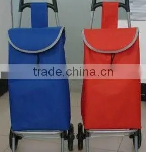 Foldable Shopping Trolley Bag With Wheels thumbnail-1