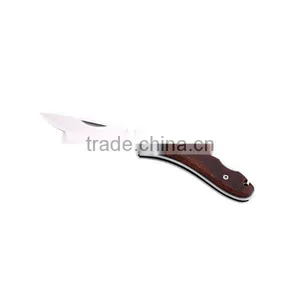 A21-1025 Stainless Steel Blade Pakkawood Handle Folding Knife thumbnail-1