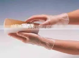 Powder Free Kitchen Use Protective Hand Pvc / Vinyl Gloves thumbnail-3