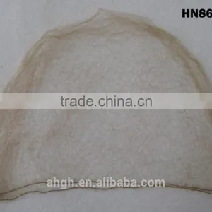 Light Brown Nylon Mesh Hairnet/big Mesh Size and Made With Very Thin Nylon thumbnail-1