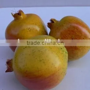 3 Artificial Pomegranates Fake Faux Fruits for Home Decor thumbnail-1