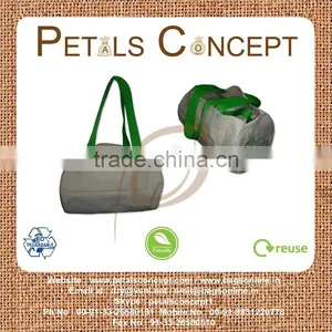Cotton Travel Bag With Embroidery thumbnail-1