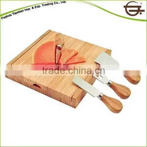 Eco-friendly Chopping Board Set With Stand Cutting Board Set With Holder thumbnail-1