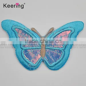 Factory Direct Wholesale Pretty Butterfly Embroidery Patch WEF-742 thumbnail-2