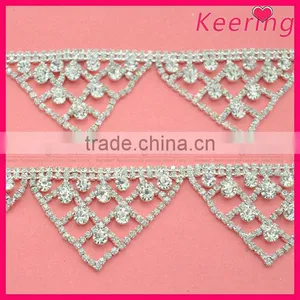 Wholesale Wedding Trim Crystal Beaded Chains WRC-202 thumbnail-1