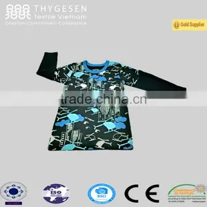 Feather Printed Fabric Infant/toddler 3/4 Sleeve Raglan Kids T Shirts thumbnail-1