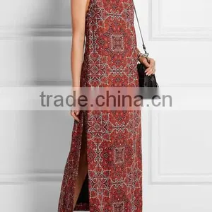Fashion Sleeveless Vintage Boho Dress Latest Women Linen Dress HSD6672 thumbnail-3