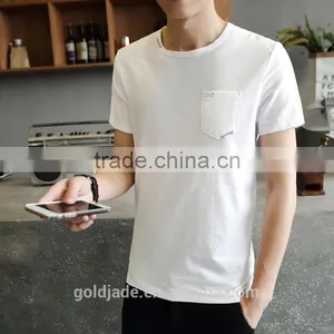 Wholesale Custom Fashion Plain Lightweight Cotton Men T Shirts thumbnail-1
