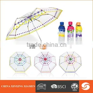 New Design Promotion Fold Transparent Umbrella For Outdoor thumbnail-1