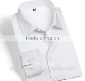 Men's White Cotton Shirt Slim Fit Shirt HOT! MSRT0042 thumbnail-2
