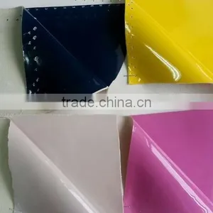 Pvc Shining Fface Leather for Bag STOCKLOT, Pvc Synthetic Leather With Mirro Face Stoclot for Shoes thumbnail-3