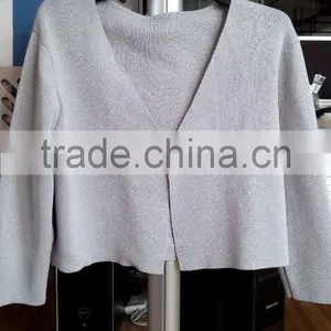 BKNL42 Women Knitted Short Cardigan Sweater thumbnail-1