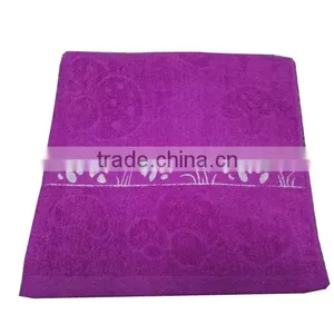 Dark Color High Quality Solid Color Cotton Bath Towels thumbnail-4