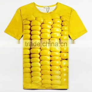 2016 Brand Clothes Fresh From Europe and America Top Hot Men Casual Tshirt 3d Clown Print Tee Tops 50 Design thumbnail-1