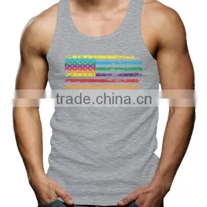 China 100 Cotton Stringer Tank Top Custom,mens Tank Top Fitness thumbnail-4