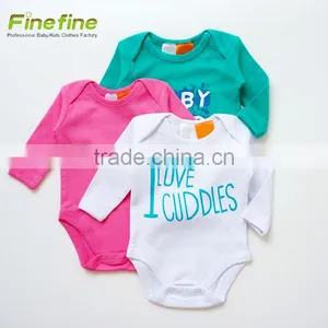 Long Sleeve Hooded Plain Baby Clothes Colorful Fancy Cotton Baby Rompers thumbnail-2