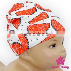 Wholesale Lovely St. Patrick's Item Green Cap Pattern Printed Organic Cotton Baby Beanie Hat thumbnail-4