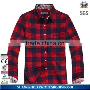 New Arrivel OEM Red and Black Check Flannel Shirt thumbnail-1
