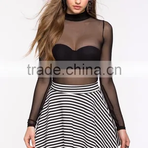 Classic High Waist Finished Edges Mini Skirt Fashion Women Umbrella Skirt 2016 thumbnail-3