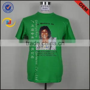 China Factory Wholesale Political Election Green T-shirt thumbnail-1