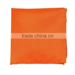 Hand-rolled Borders Solid Silk Twill Handkerchiefs thumbnail-1