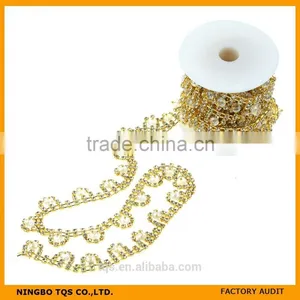 Beaded Silver Chain Roll, Gemstone Beads Chain thumbnail-1