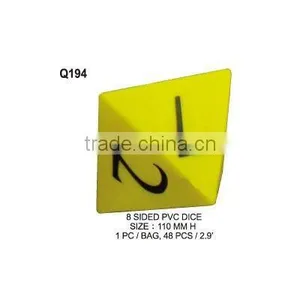 (Q194) 8 SIDED PVC DICE thumbnail-1