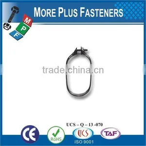 Made in Taiwan High Quality Strong Stainless Steel Hose Clamps Thin Hose Clamp Oval Shaped thumbnail-3