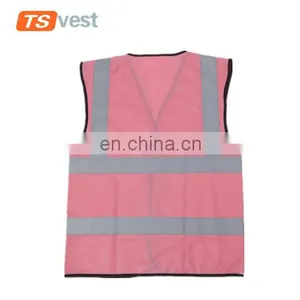 Colorful High Vis Pink Reflective Safety Vest for Emergency thumbnail-2