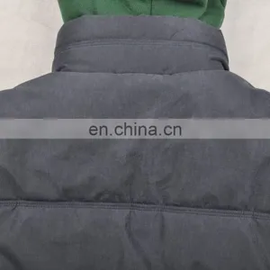 2015 Lastest Design Mens Faux Fur Lining Hooded Embroidery Fur Vest thumbnail-6