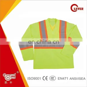 High Visibility Construction 3M Reflective Safety Shirt for Security and Protection KF-041 thumbnail-1