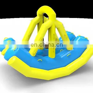 2017 Newest Design Commercial Double Row Water Park Inflatable Seesaw Game thumbnail-2