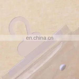 Cheap Price Transparent High Quality Fashion Flat Bottom Plastic Pvc Bag Underwear/sockes/cloth Packaging Bag With Hanger thumbnail-5