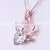 New Arrival Diamond Rose Gold Plating Necklace Gift Colar thumbnail-5