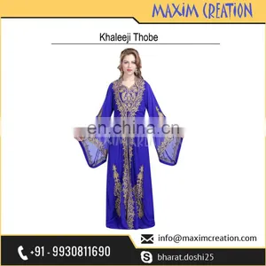 Modern Khaleeji Thobe Arabian Caftan For Women thumbnail-1
