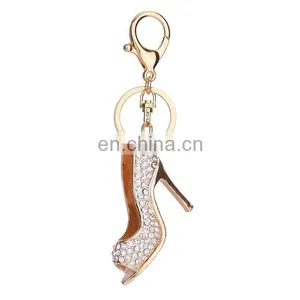 Popular Elegant Women Rhinestone High Heel Key Chain for Decoration thumbnail-3