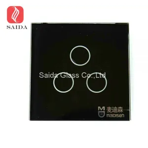 Smart Home Touch Screen Control Tempered Switch Cover Glass Panel thumbnail-1