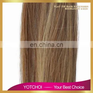 Hot Selling Double Drawn Thick Bottom 8a Grade Virgin Russian Hair u Tip Blond thumbnail-2