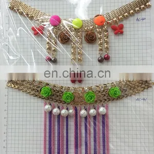 2016 Fashion Punk Metal Chain Garment Accesories Tassel Necklace on Collar Decoration on Clothing thumbnail-4