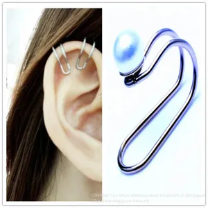 Wholesale Manufacturers Without Ear Pierced Ears Can Wear Nose Clip Ear Clip Titanium Steel Earrings Nose Clip Foreign Trade Wholesale thumbnail-1