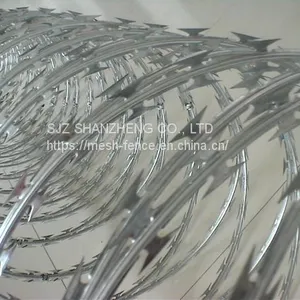 Hot Dipped Galvanized Razor Barbed Wire Security Fence Wire thumbnail-3