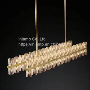 Luxury New Design Gold Iron Circle Chandelier With Crystal Lampshade thumbnail-3