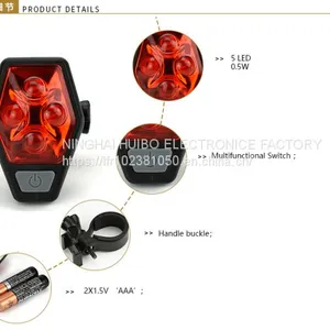 Multifunctional Stroboscopic Red Light Indicator, Bicycle Taillight thumbnail-2