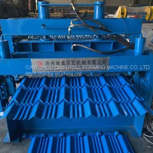 Steel Glazed Tile Double Layer Cold Roll Forming Making Machine thumbnail-2